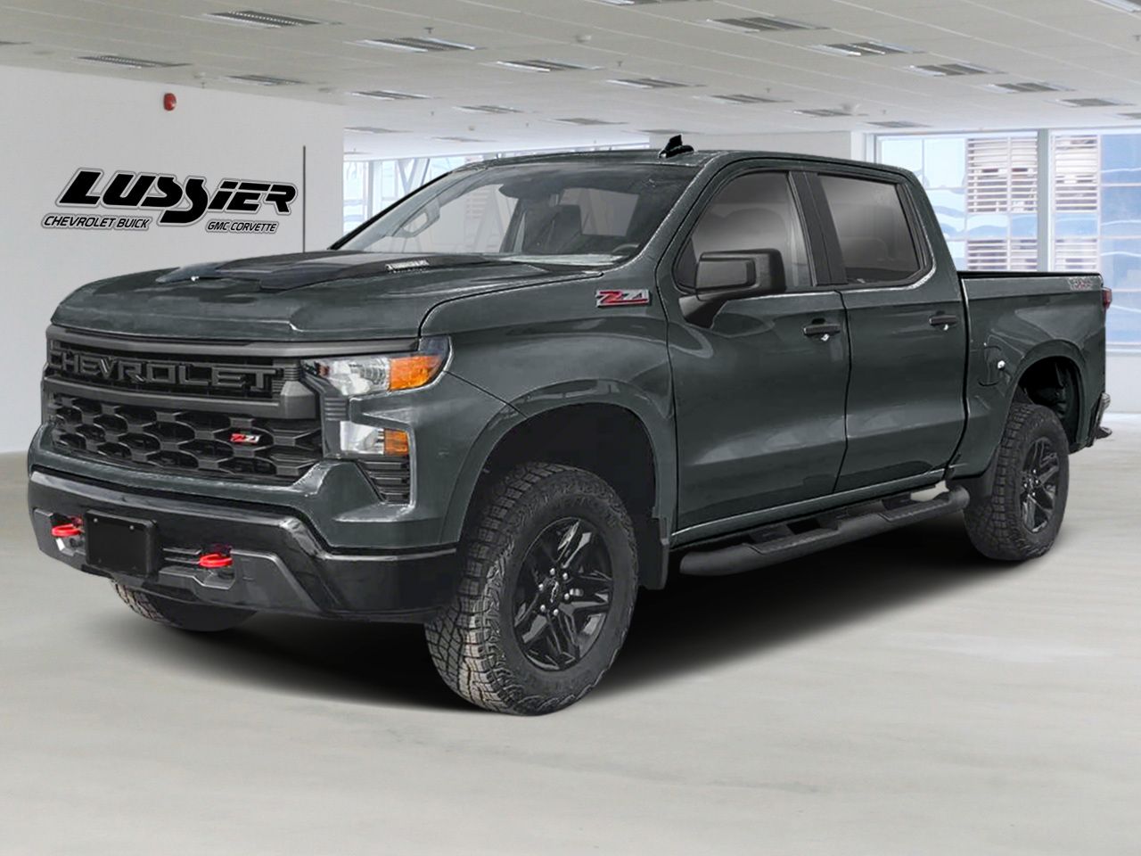 Chevrolet Silverado 1500 Custom Trail Boss cabine multiplace 4RM 157 po 2026 Gris cypr&egrave;s Saint-Hyacinthe - photo #0