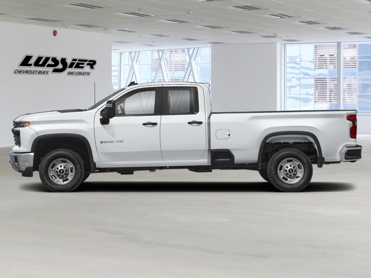 White 2025 Chevrolet Silverado 2500HD Pickup Truck Four-Wheel Drive Automatic