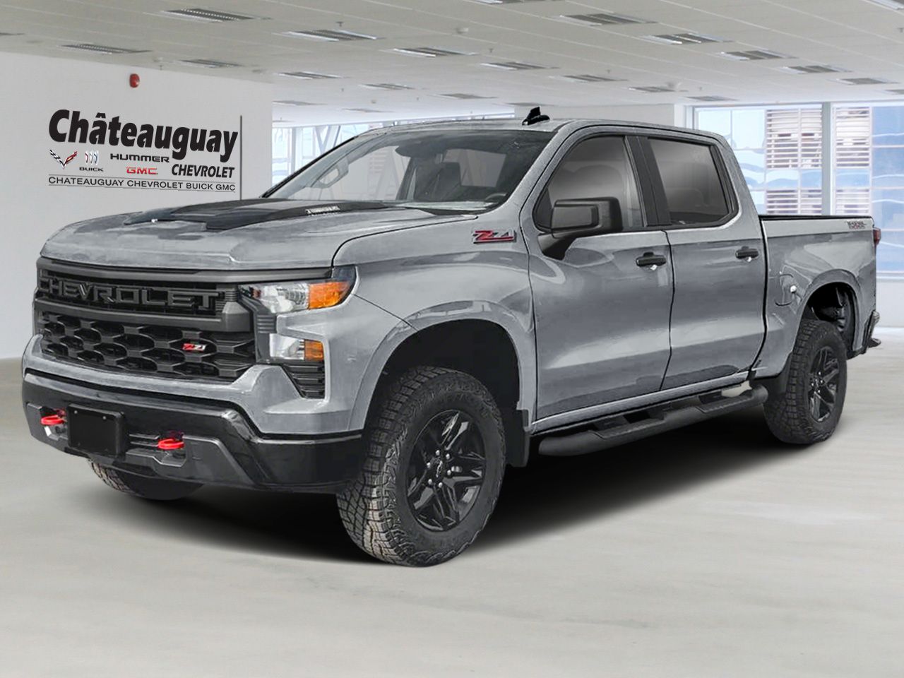 CHEVROLET Silverado 1500 Custom Trail Boss cabine multiplace 4RM 147 po 2026 Gris sterling m&eacute;tallis&eacute; Ch&acirc;teauguay - photo #0