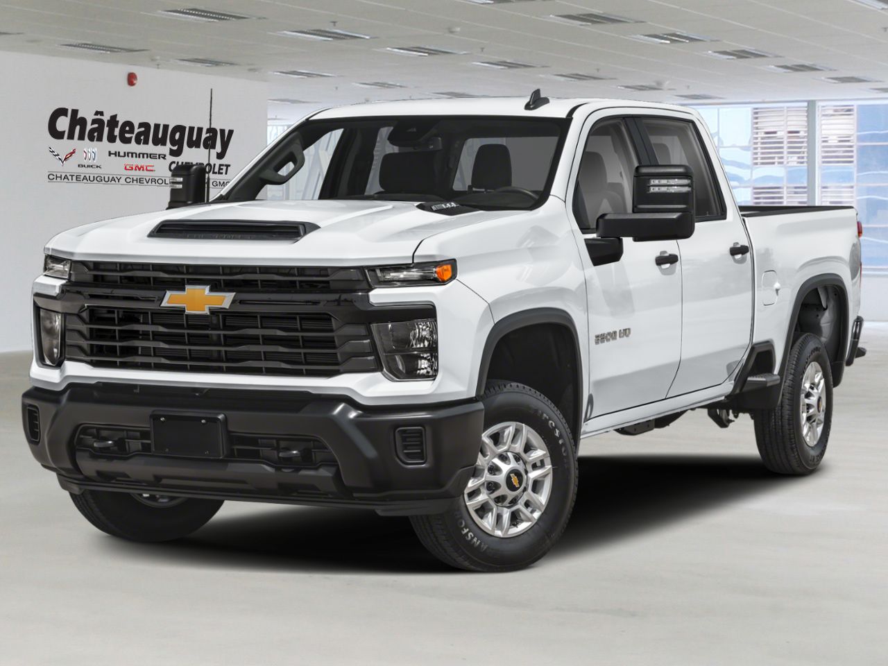 CHEVROLET Silverado 2500HD K2500 HD SILVERADO CREW CAB CUSTOM STD/BOX DURAMAX (1CX) TK 2025 Blanc sommet Ch&acirc;teauguay - photo #0