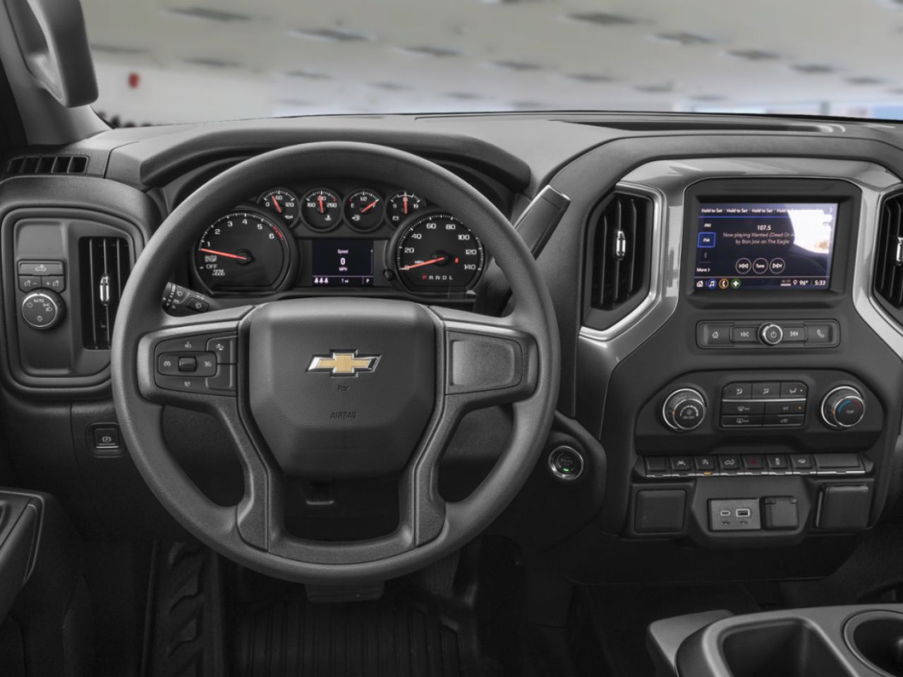 CHEVROLET Silverado 1500 K1500 SILVERADO CREW CAB WT STD/BOX (1WT) 2026 Blanc sommet Ch&acirc;teauguay - photo #4