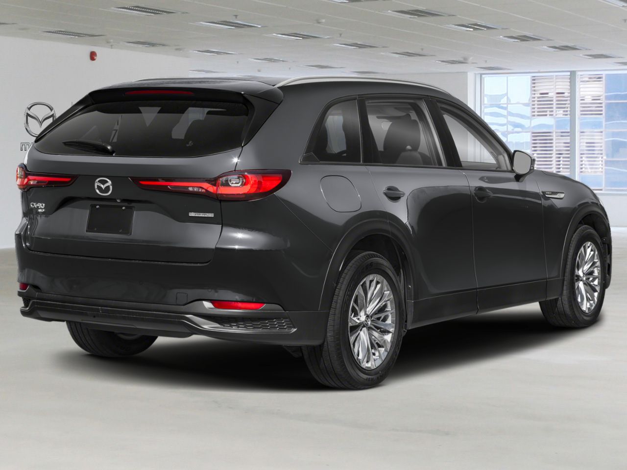 Mazda CX-90 hybride rechargeable GS-L TI 2026 Gris m&eacute;canique m&eacute;tallis&eacute; Laval - photo #2