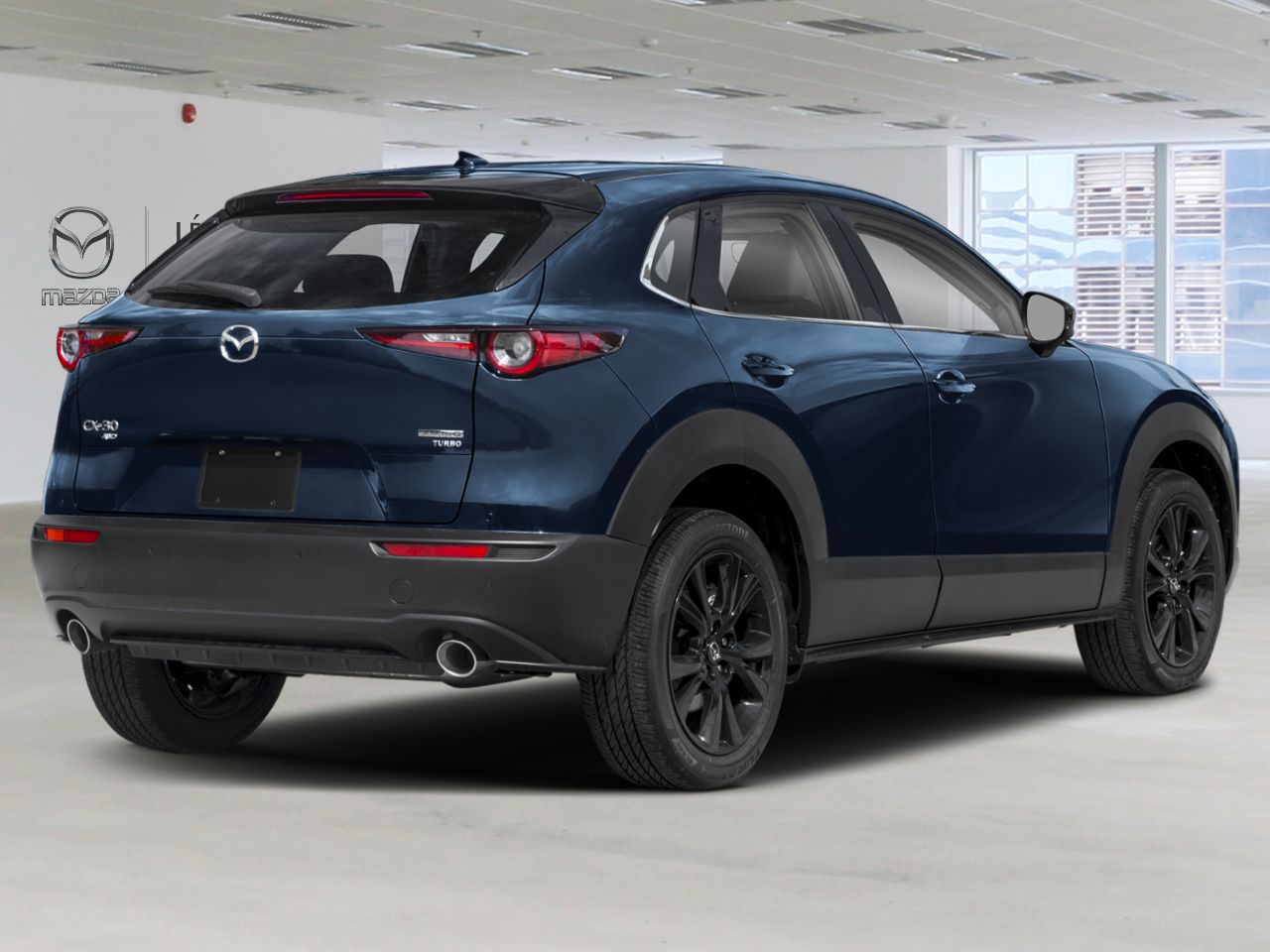 Mazda CX-30 GT TI avec moteur turbo 2026 Bleu cristal fonc&eacute; mica Laval - photo #2