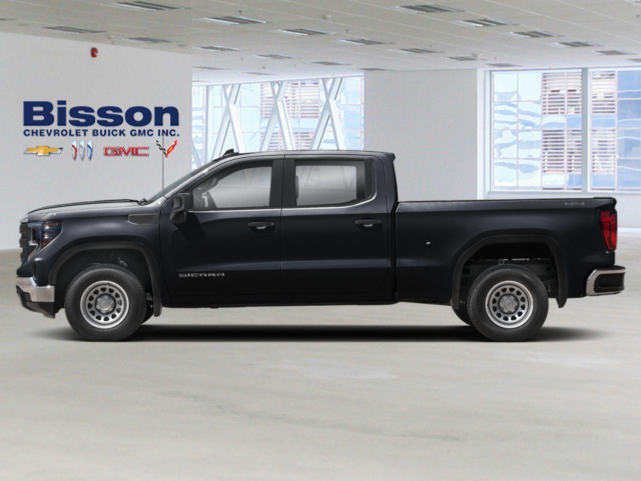 GMC Sierra 1500 Pro cabine multiplace 4RM 157 po 2026 Noir onyx Thetford Mines - photo #1