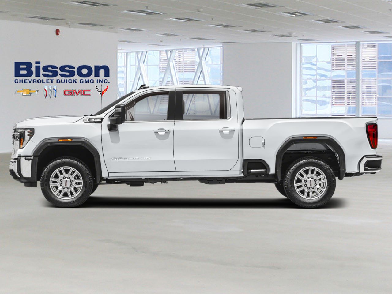 GMC Sierra 2500HD SLE cabine multiplace 4RM 172 po 2026 Blanc sommet Thetford Mines - photo #1