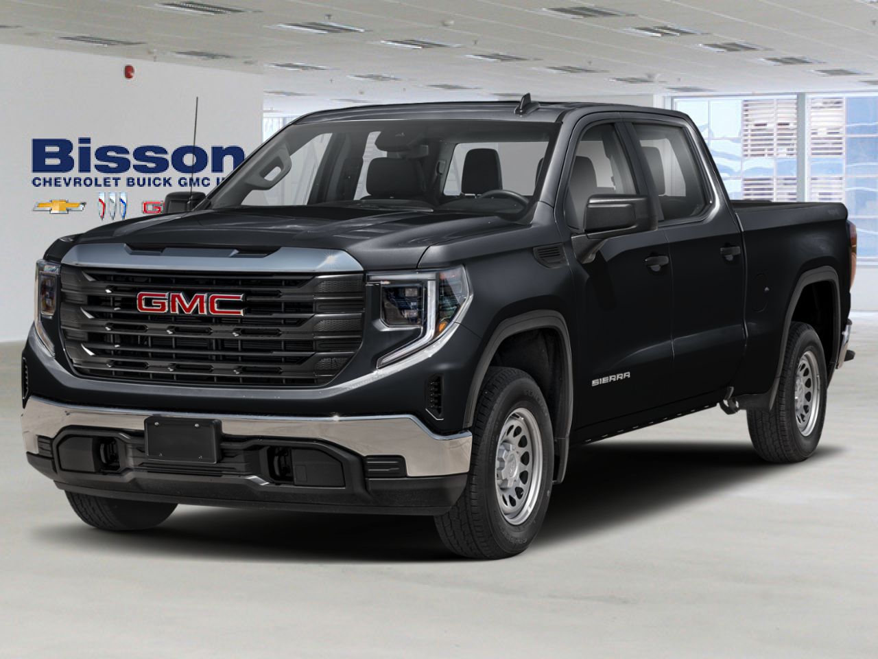 GMC Sierra 1500 Pro cabine multiplace 4RM 157 po 2026 Noir onyx Thetford Mines - photo #0