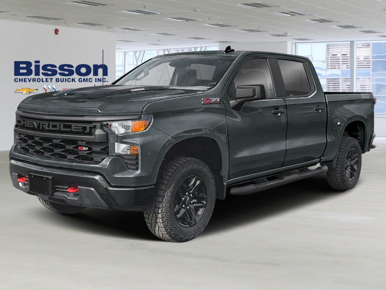 Chevrolet Silverado 1500 Custom Trail Boss cabine multiplace 4RM 157 po 2026 Gris cypr&egrave;s Thetford Mines - photo #0