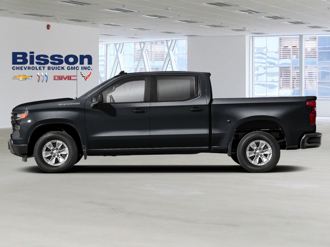 Chevrolet Silverado 1500 Custom cabine multiplace 4RM 157 po 2026 Noir Thetford Mines - photo #1