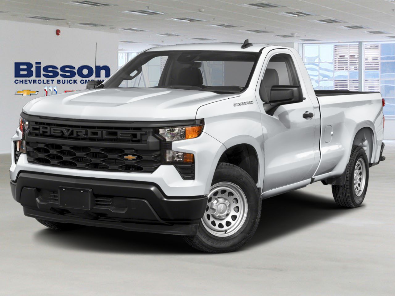 Chevrolet Silverado 1500 WT cabine classique 4RM 140 po 2026 Blanc Thetford Mines - photo #0