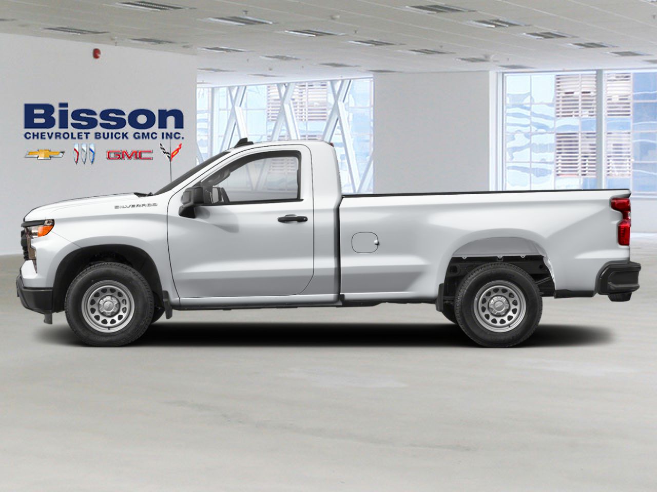 Chevrolet Silverado 1500 WT cabine classique 4RM 140 po 2026 Blanc Thetford Mines - photo #1