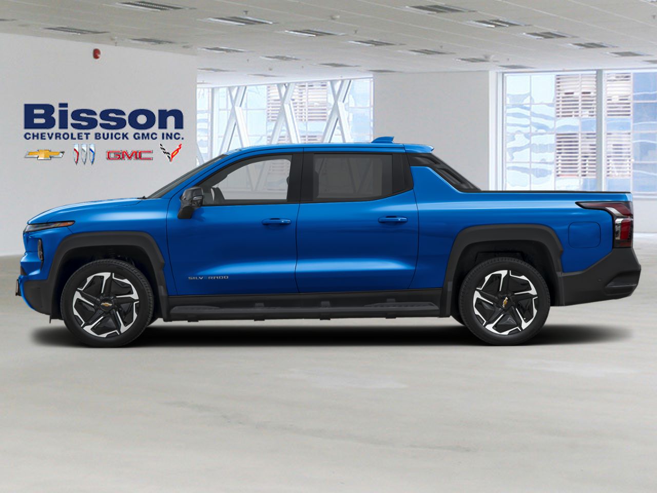Chevrolet Silverado EV LT &agrave; autonomie prolong&eacute;e &agrave; cabine multiplace e4RM 2025 Bleu d&eacute;ferlante m&eacute;tallis&eacute; Thetford Mines - photo #1