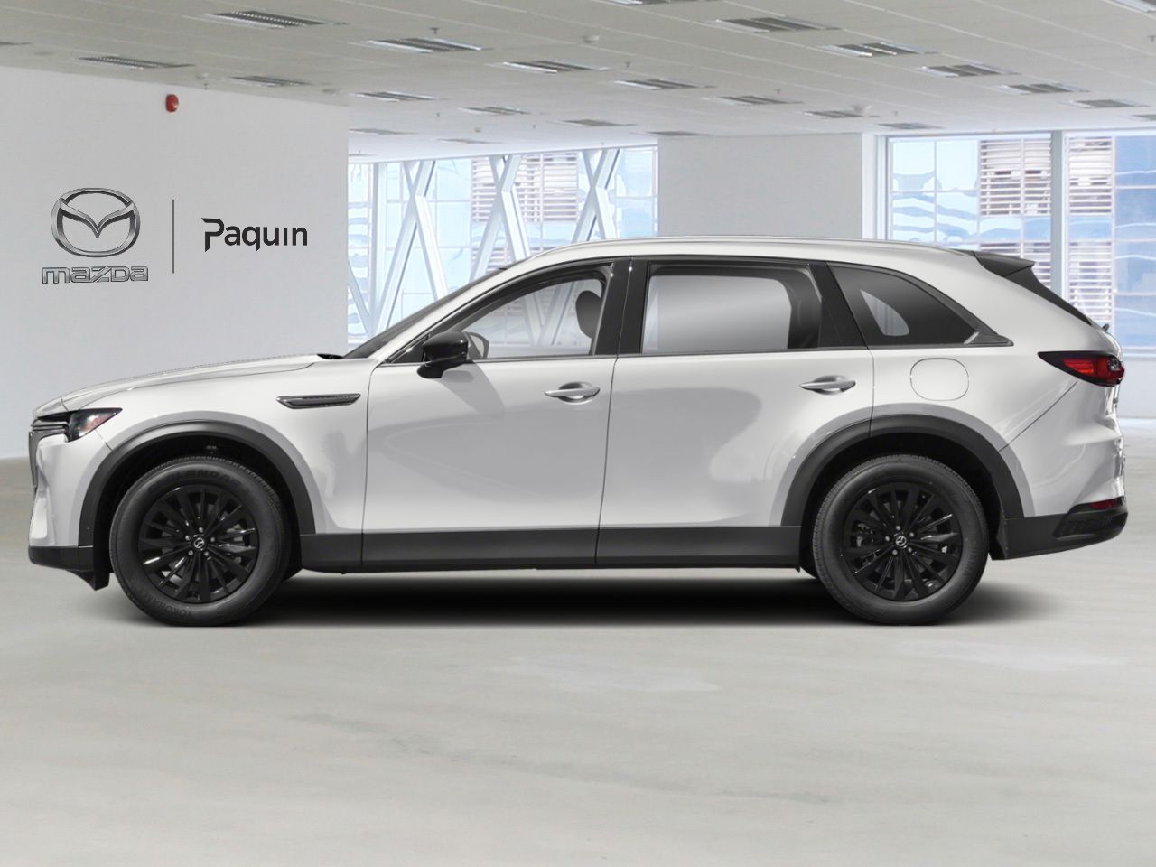 Mazda CX-90 hybride l&eacute;ger 2026 Blanc rhodium m&eacute;tallis&eacute; Rouyn-Noranda - photo #2