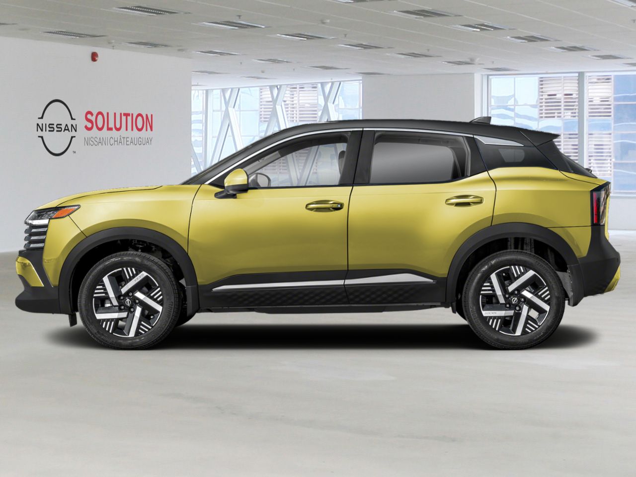 NISSAN Kicks KICKS SV 2026 Jaune yuzu m&eacute;tallis&eacute;/Noir intense Ch&acirc;teauguay - photo #4