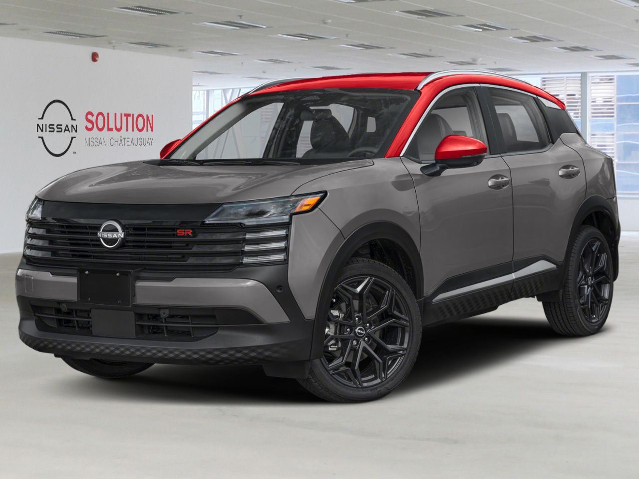 NISSAN Kicks KICKS SR PRIVIL GE 2026 Gris poudre m&eacute;tallis&eacute;/Couche teint&eacute;e Braise &eacute;carlate Ch&acirc;teauguay - photo #0
