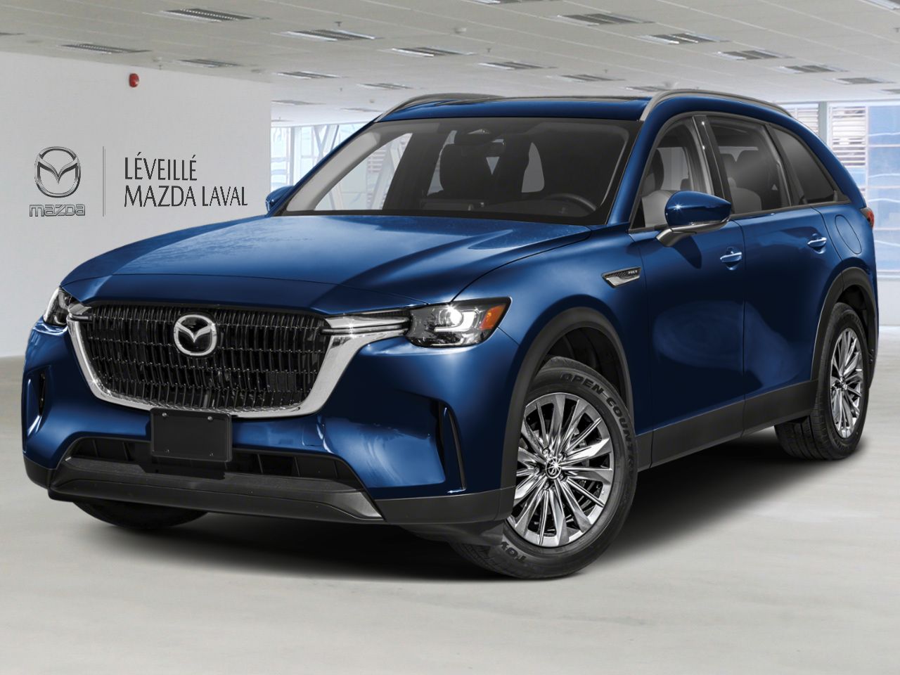 Mazda CX-90 hybride rechargeable GS-L 2025 Bleu cristal foncé mica Laval - photo #0