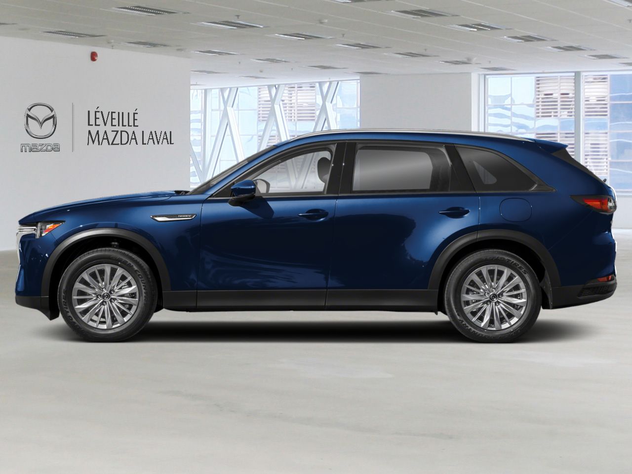 Mazda CX-90 hybride rechargeable GS-L 2025 Bleu cristal foncé mica Laval - photo #1