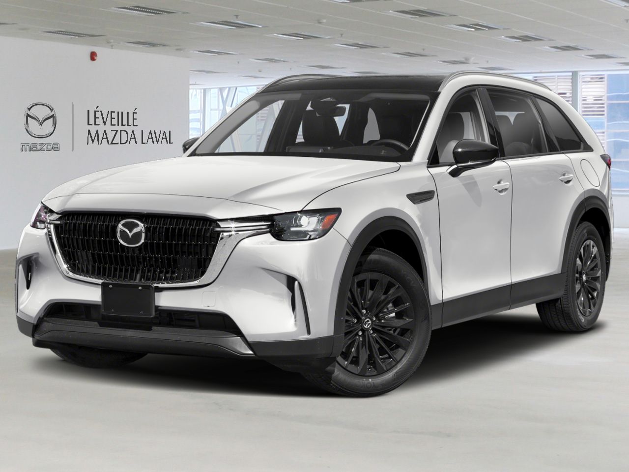 Mazda CX-90 hybride léger GS-L 2025 Blanc rhodium métallisé Laval - photo #0