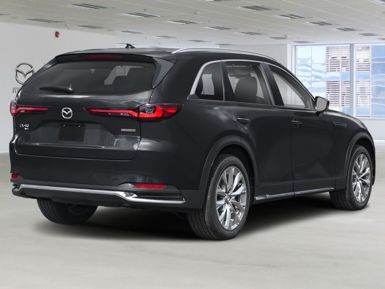 Mazda CX-90 hybride léger GT 2025 Noir de jais mica Laval - photo #2