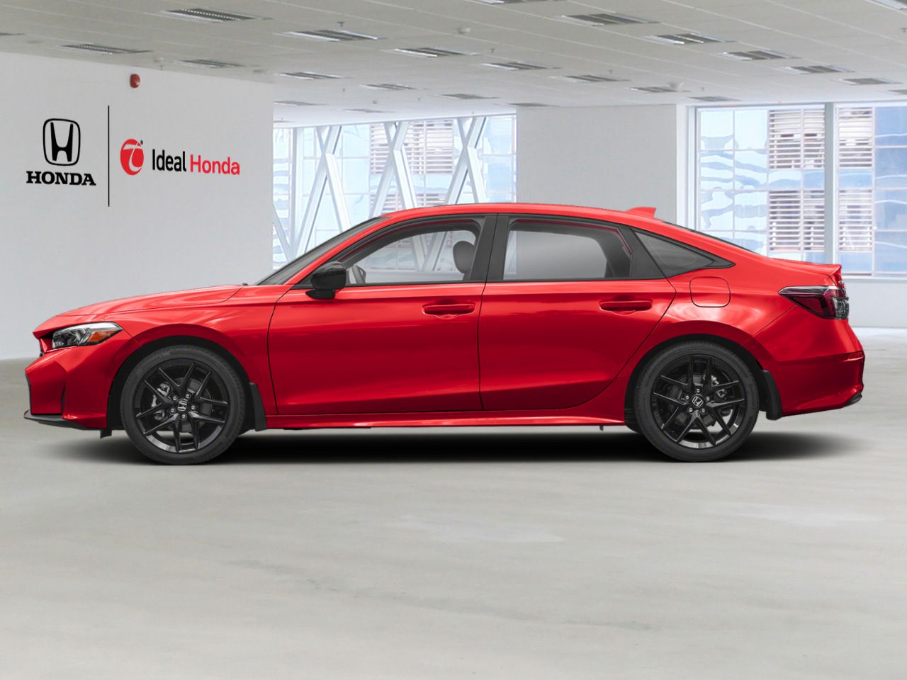 2026 Honda Civic Sedan Hybrid Rallye Red Mississauga - photo #2