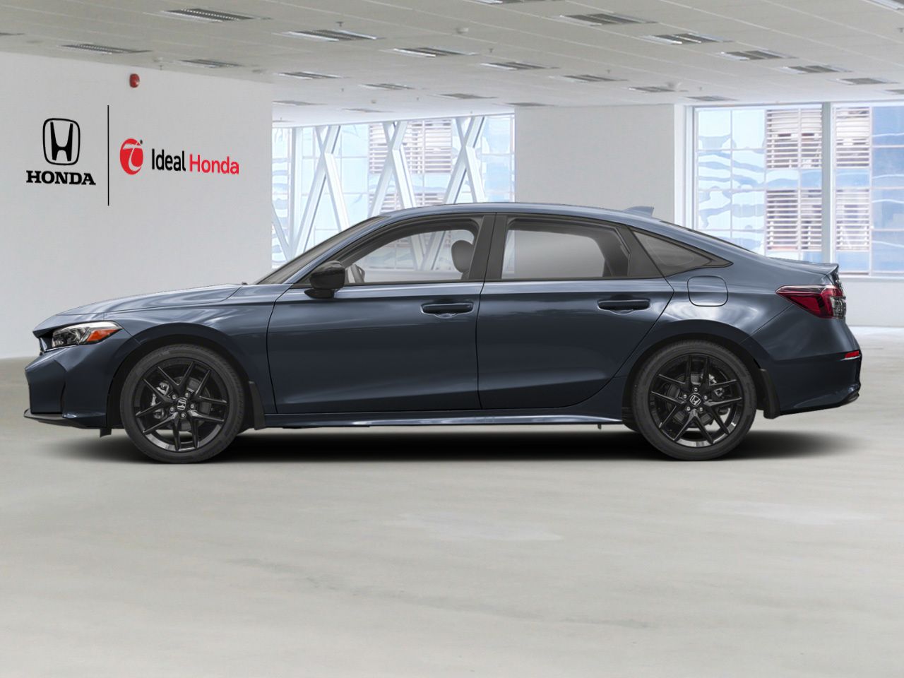 2026 HONDA Civic Sedan Hybrid Meteoroid Grey Metallic Mississauga - photo #2