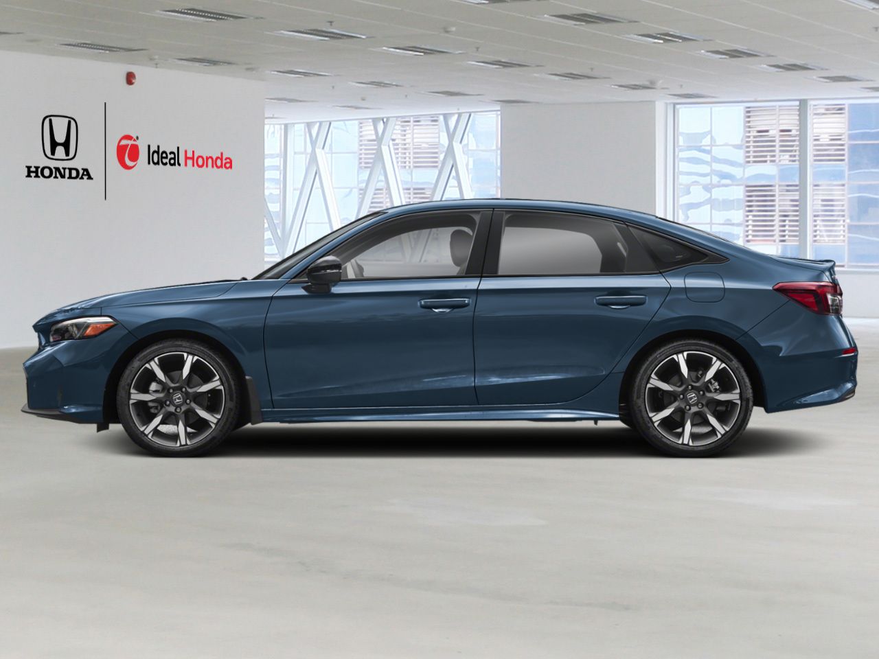 2026 Honda Civic Sedan Hybrid Blue Lagoon Pearl Mississauga - photo #2