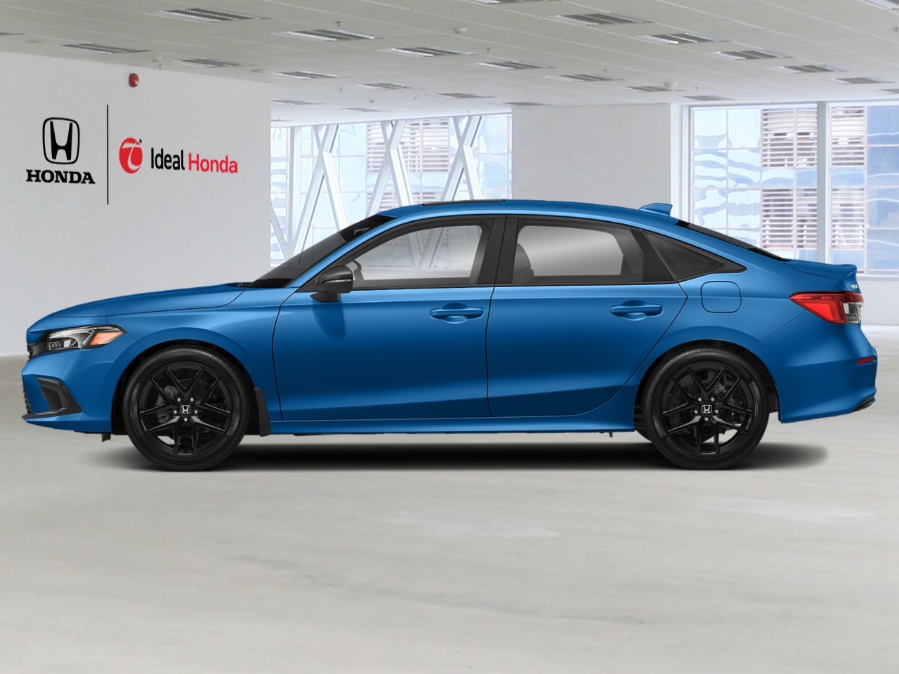 2024 Honda Civic Sedan SPORT CVT / CLEAN CARFAX Blue Mississauga - photo #1
