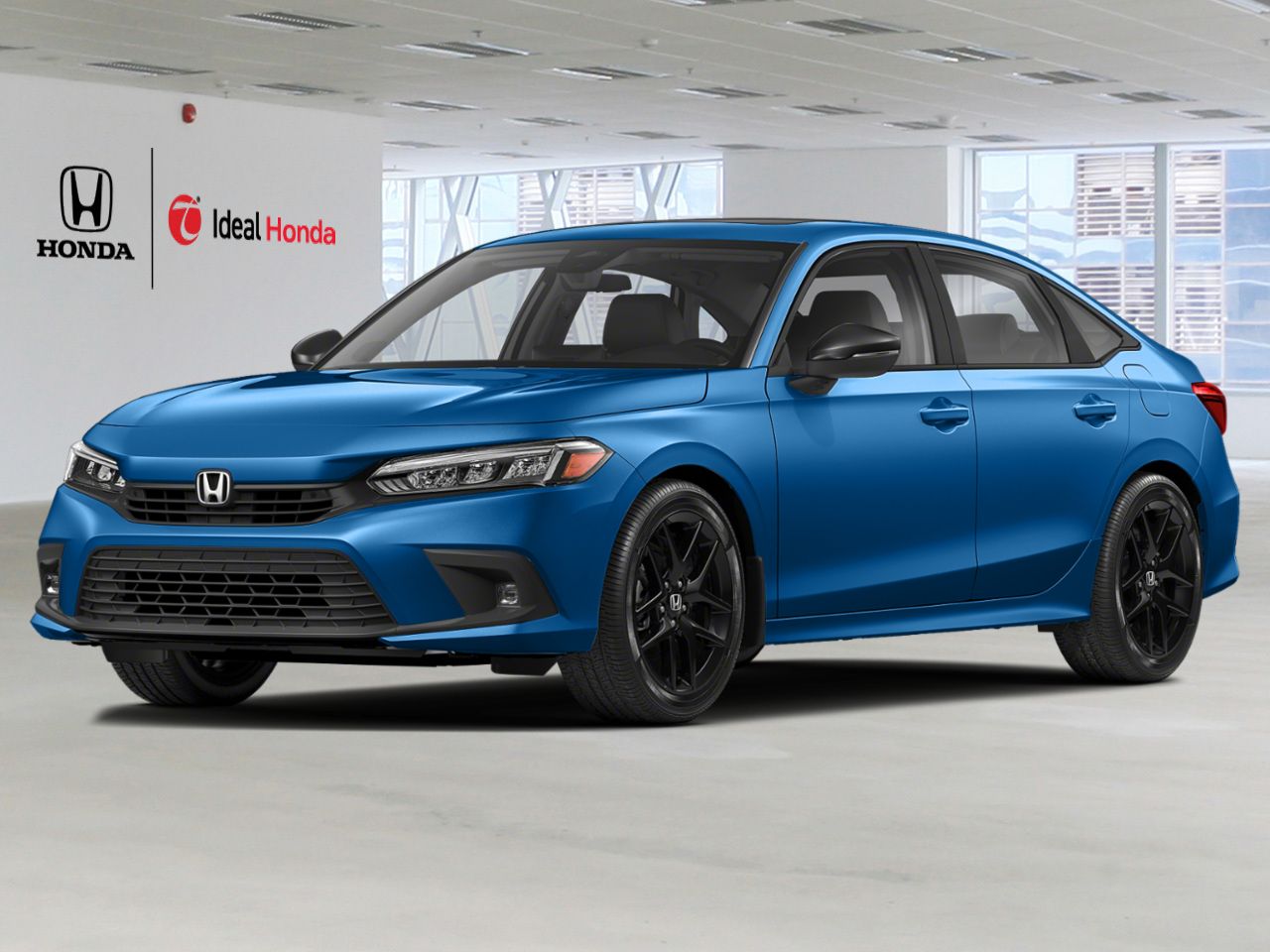 2024 Honda Civic Sedan SPORT CVT / CLEAN CARFAX Blue Mississauga - photo #0