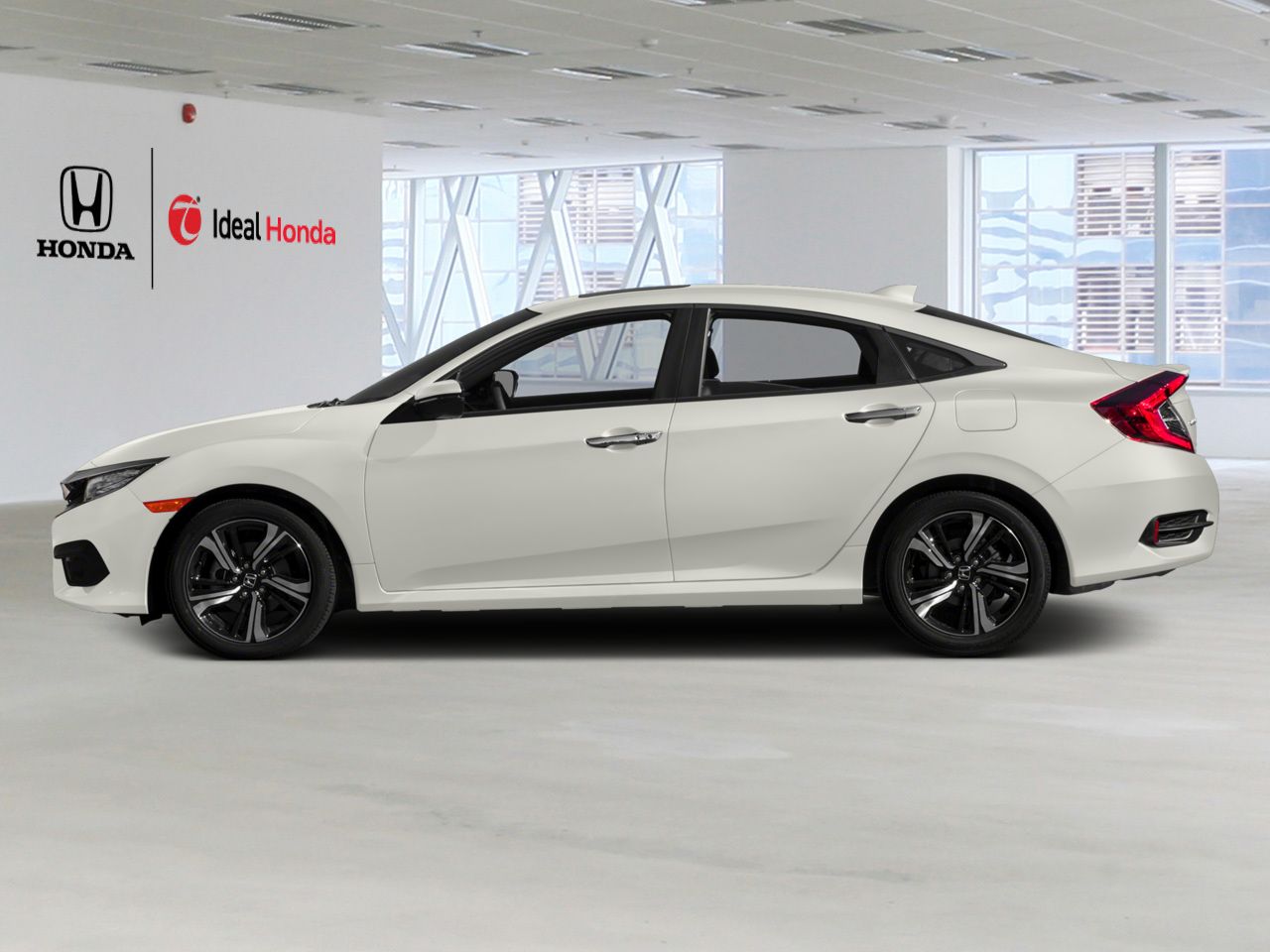 2017 Honda Civic Sedan TOURING CVT / LEATHER SURFACE / ALLOY WHEELS / MOONROOF White Mississauga - photo #1