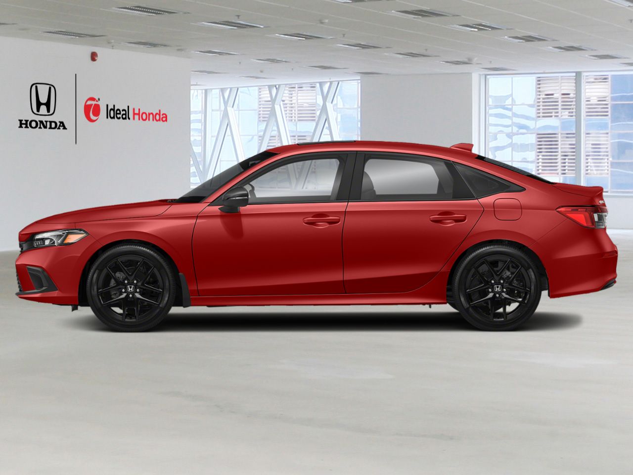 2023 Honda Civic Sedan SPORT CVT Red Mississauga - photo #1