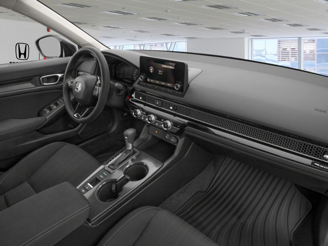 2024 Honda Civic Sedan LX / CLEAN CARFAX Black Mississauga - photo #3
