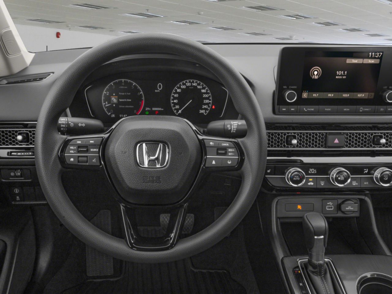 2024 Honda Civic Sedan LX / CLEAN CARFAX Black Mississauga - photo #7