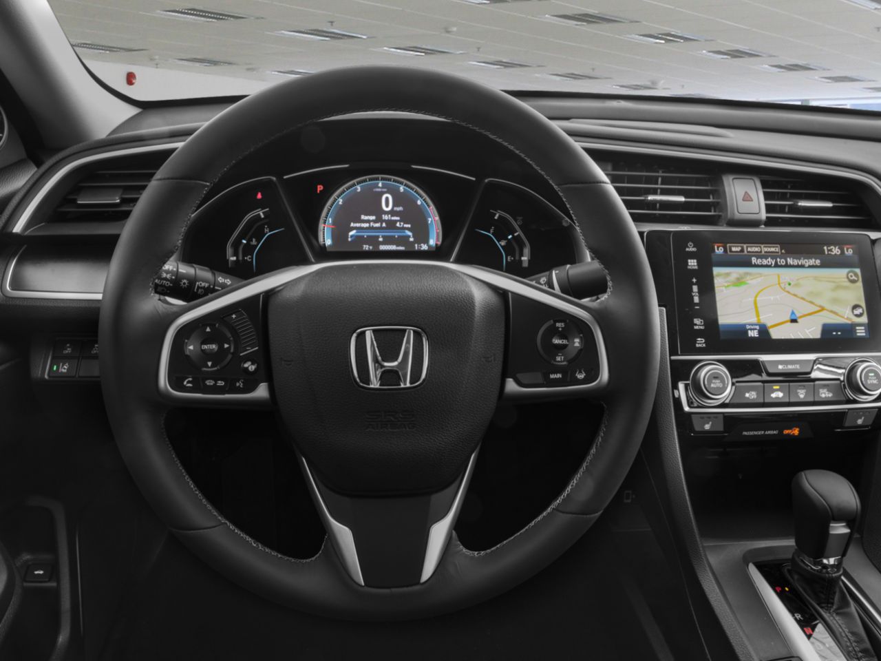 2017 Honda Civic Sedan TOURING CVT / LEATHER SURFACE / ALLOY WHEELS / MOONROOF White Mississauga - photo #4