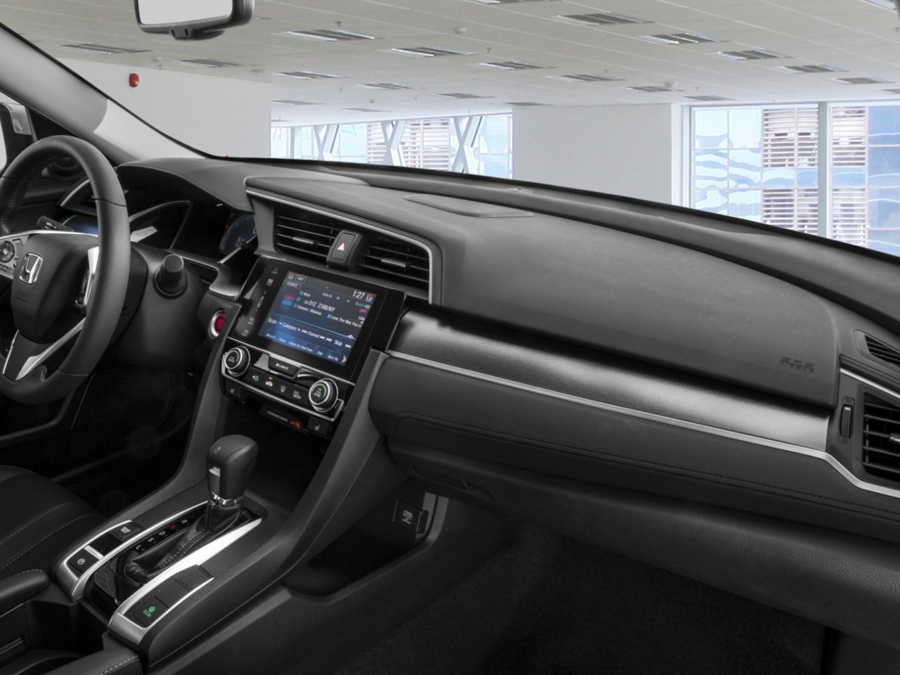 2017 Honda Civic Sedan TOURING CVT / LEATHER SURFACE / ALLOY WHEELS / MOONROOF White Mississauga - photo #9