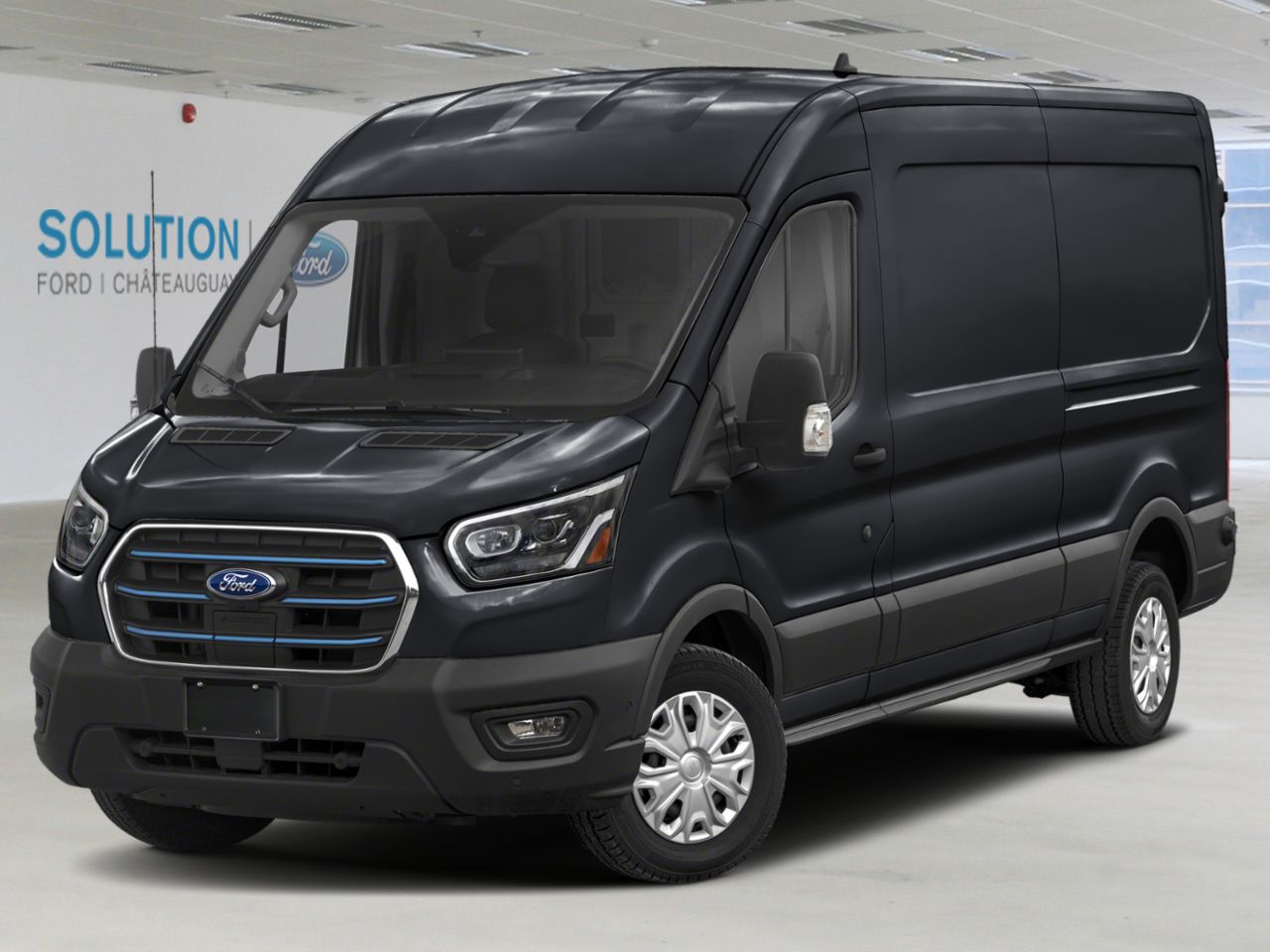 Ford E-Transit fourgonnette utilitaire T-350 PA TOIT MOYEN 148 PO PNBV DE 9 500 LB 2025 Noir agate m&eacute;tallis&eacute; Ch&acirc;teauguay - photo #0