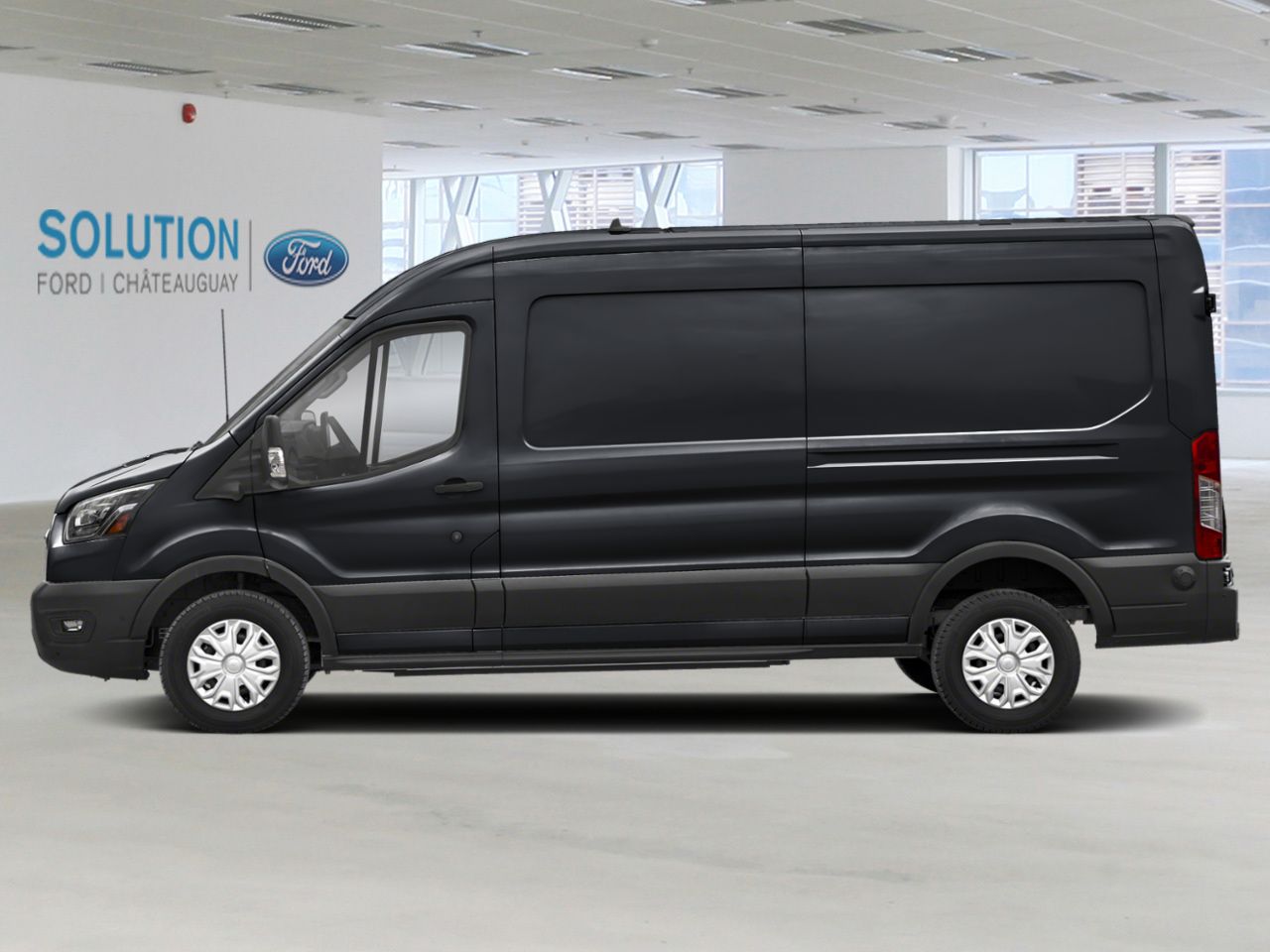 Ford E-Transit fourgonnette utilitaire T-350 PA TOIT MOYEN 148 PO PNBV DE 9 500 LB 2025 Noir agate m&eacute;tallis&eacute; Ch&acirc;teauguay - photo #2