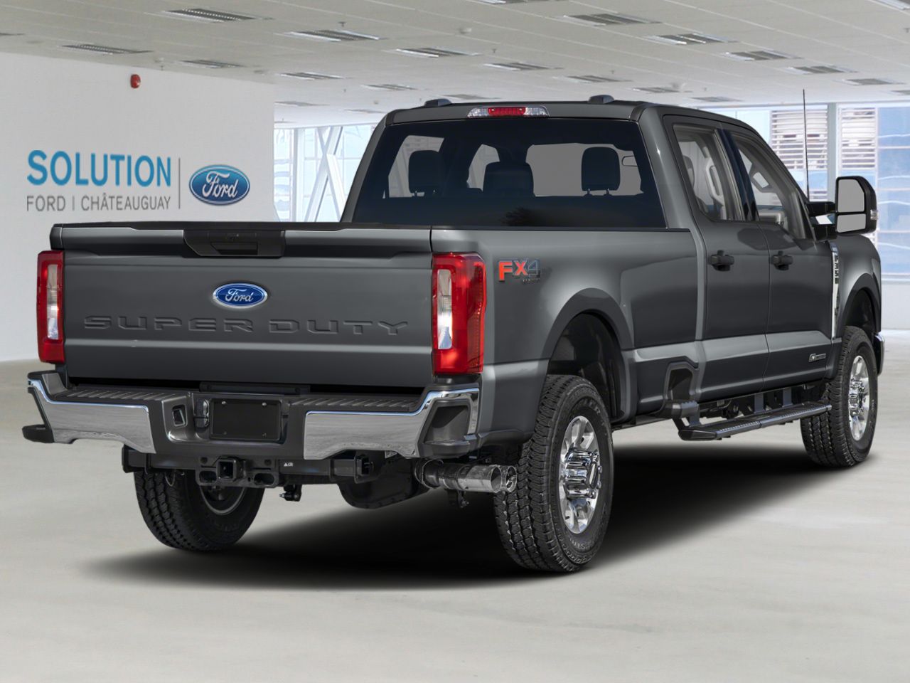 Ford Super Duty F-350 &agrave; roues arri&egrave;re jumel&eacute;es XLT CABINE 6 PLACES 4RM CAISSE DE 8 PI 2026 Gris carbonis&eacute; m&eacute;tallis&eacute; Ch&acirc;teauguay - photo #1