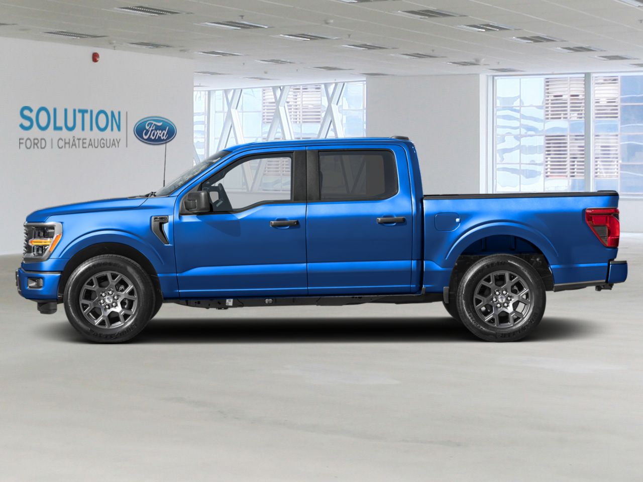 Blue 2026 Ford F-150 STX SuperCrew 4WD Pickup Truck Four-Wheel Drive Automatic