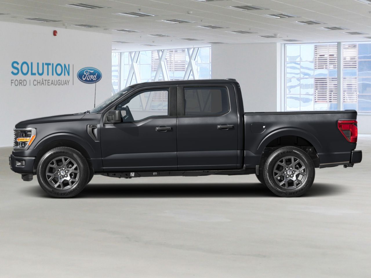 Black 2026 Ford F-150 STX SuperCrew 4WD Pickup Truck Four-Wheel Drive Automatic