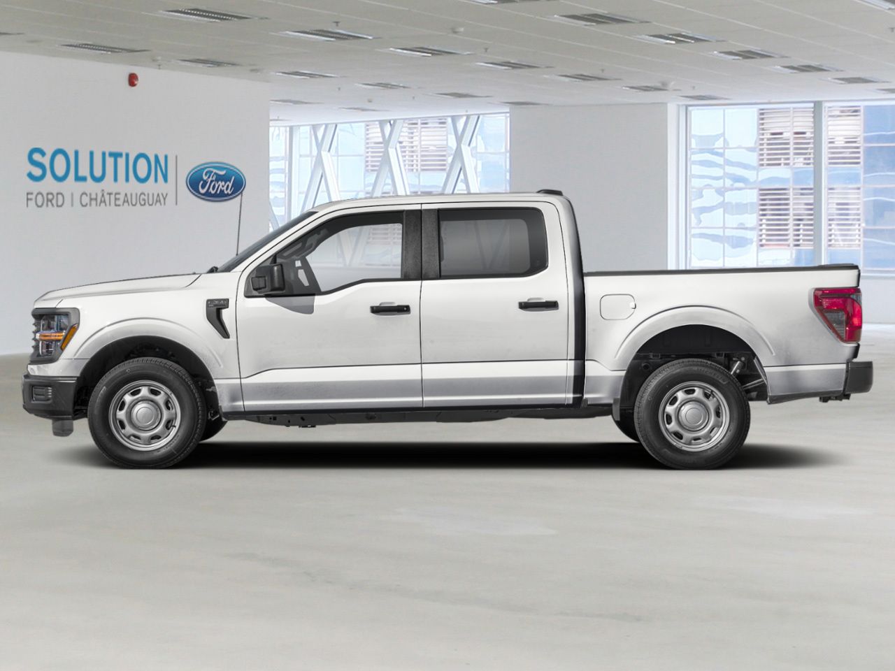 White 2026 Ford F-150 XL SuperCrew 4WD Pickup Truck Four-Wheel Drive Automatic