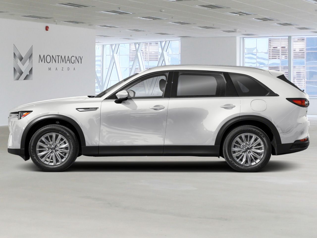 MAZDA CX-90 hybride rechargeable GS-L TI 2026 Blanc rhodium m&eacute;tallis&eacute; Montmagny - photo #1