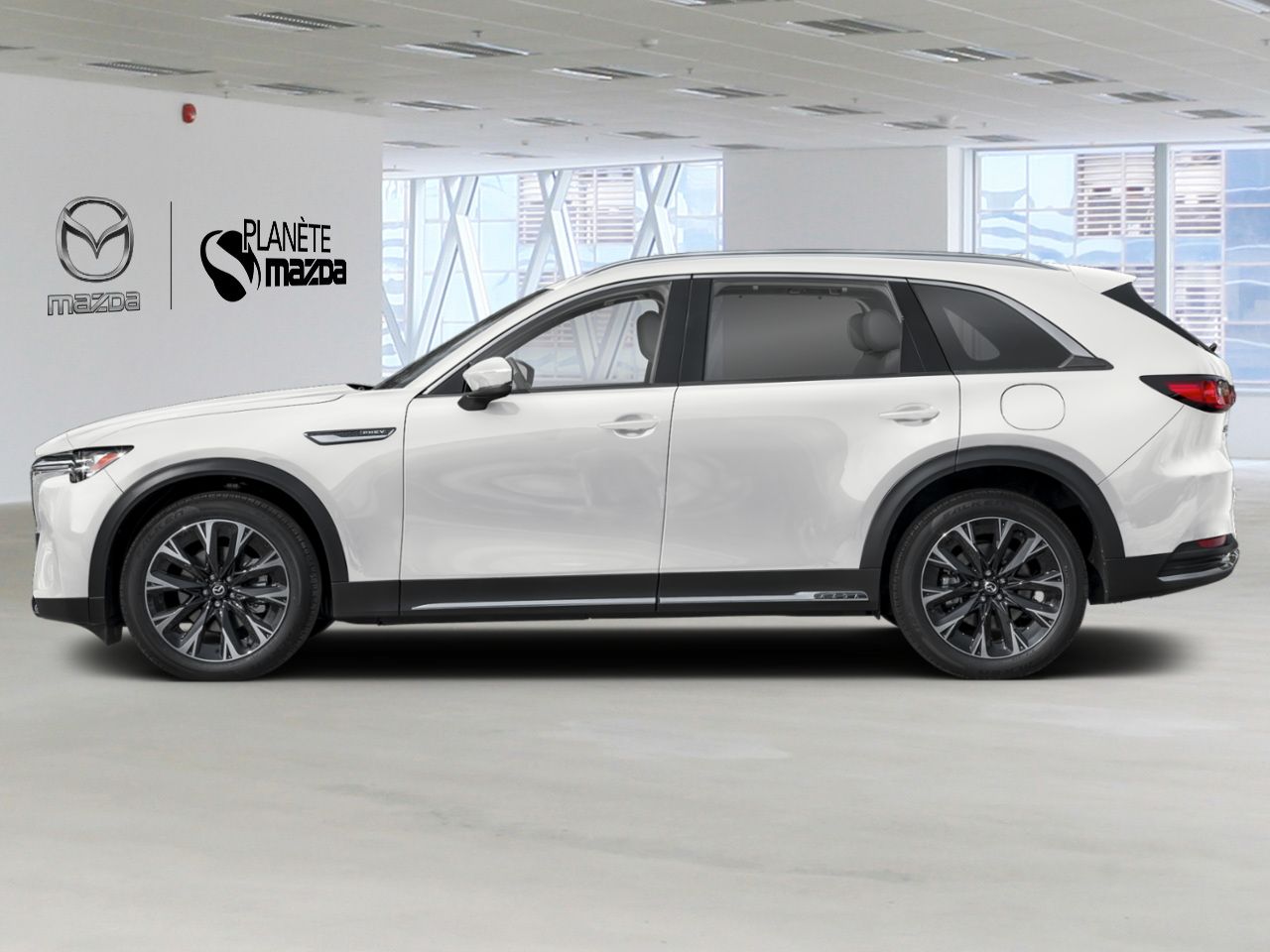 Mazda CX-90 hybride rechargeable JM3KKDHA3T1388919 2026 Blanc rhodium m&eacute;tallis&eacute; Mirabel - photo #1