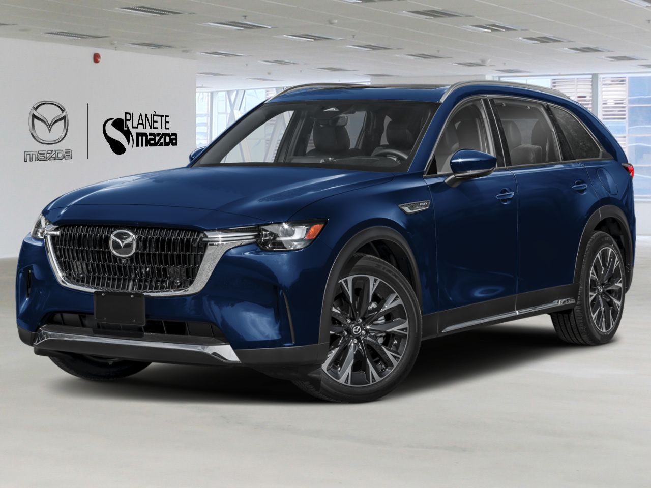 Mazda CX-90 hybride rechargeable JM3KKDHA3T1386247 2026 Bleu cristal fonc&eacute; mica Mirabel - photo #0