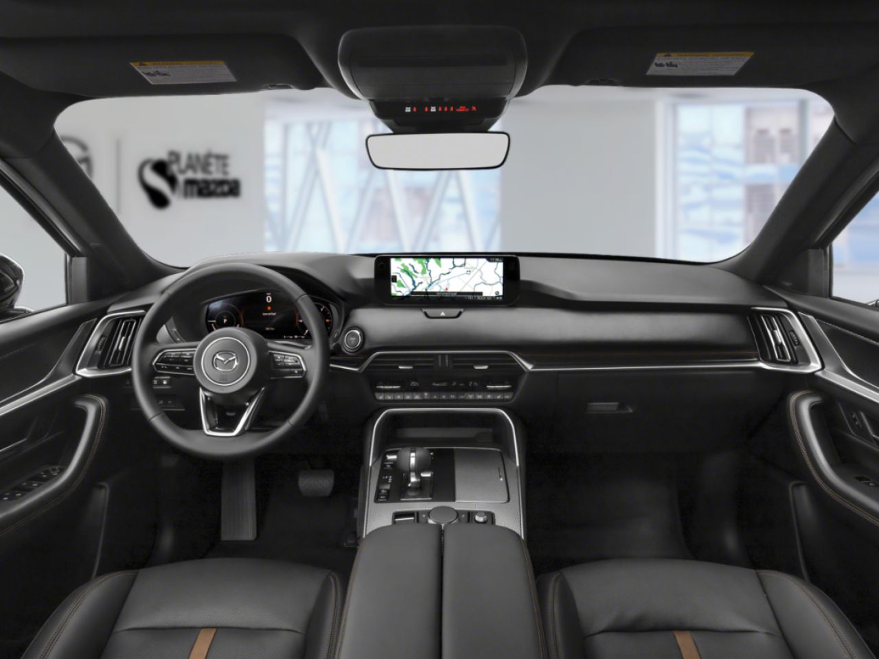 Mazda CX-90 hybride rechargeable JM3KKDHA0T1366182 2026 Noir de jais mica Mirabel - photo #7