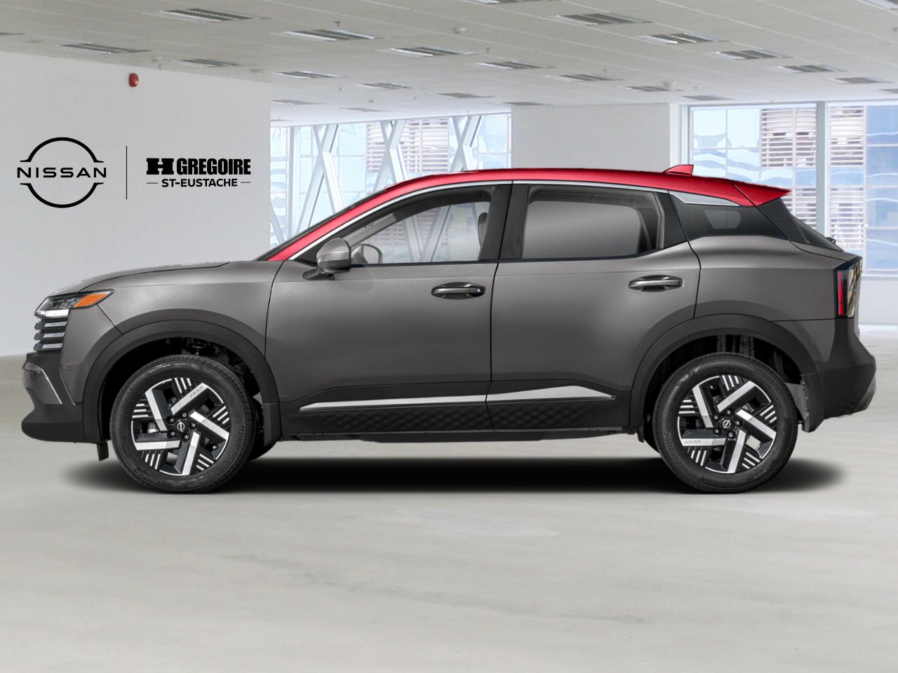 2026 Nissan Kicks Gun Metal Metallic/Scarlet Ember Tintcoat Saint-Eustache - photo #2
