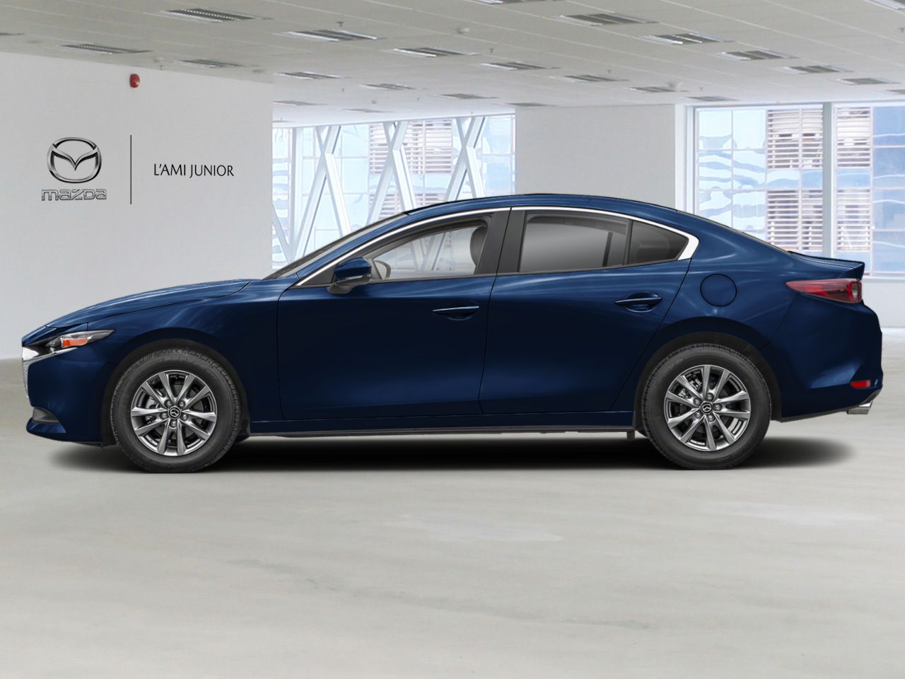 Mazda Mazda3 NIV JM1BPBCM2S1795192 2025 Bleu cristal foncé mica Chicoutimi - photo #2