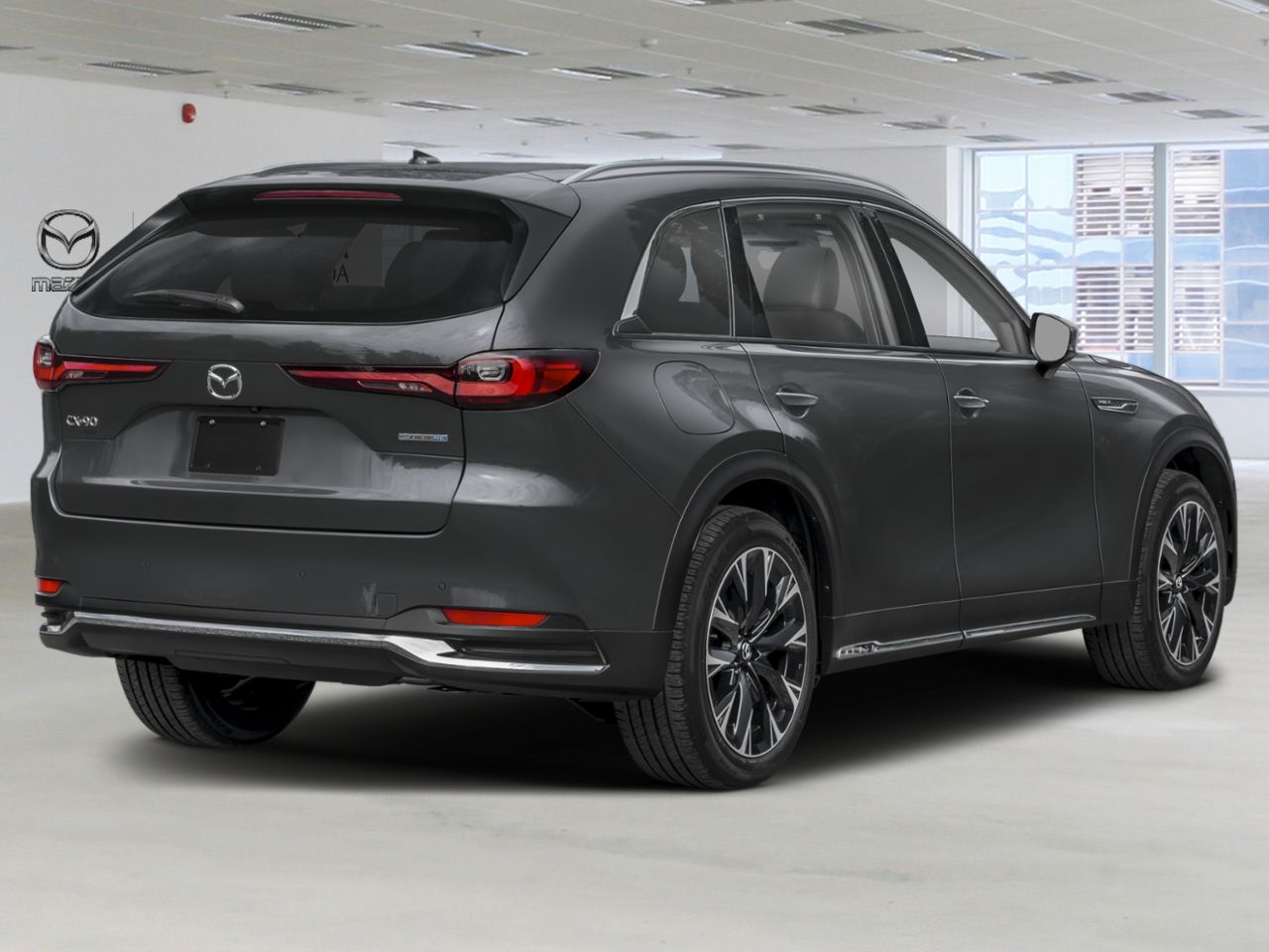 Mazda CX-90 hybride rechargeable 2026 Gris m&eacute;canique m&eacute;tallis&eacute; Donnacona - photo #2