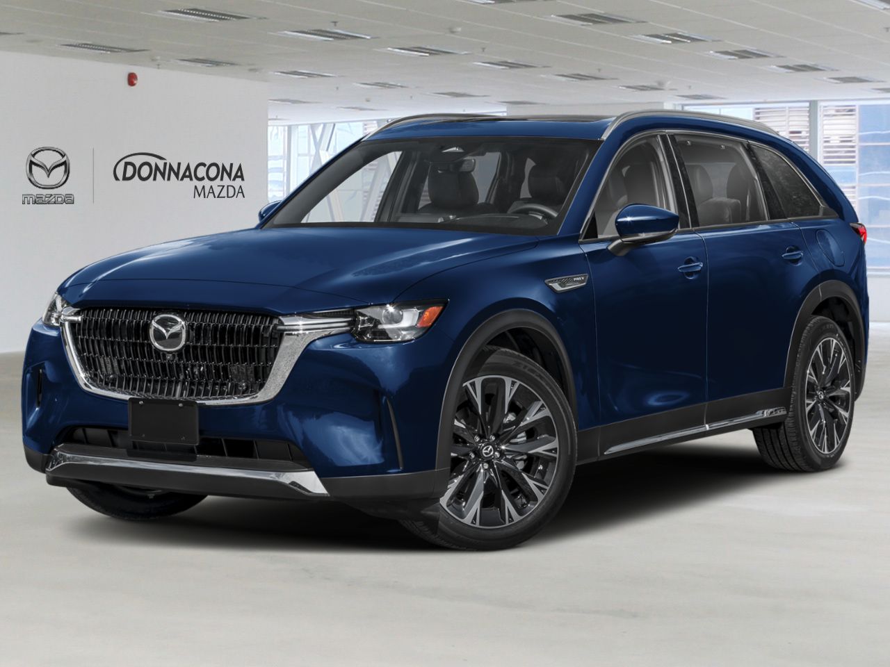 Mazda CX-90 hybride rechargeable 2026 Bleu cristal fonc&eacute; mica Donnacona - photo #0