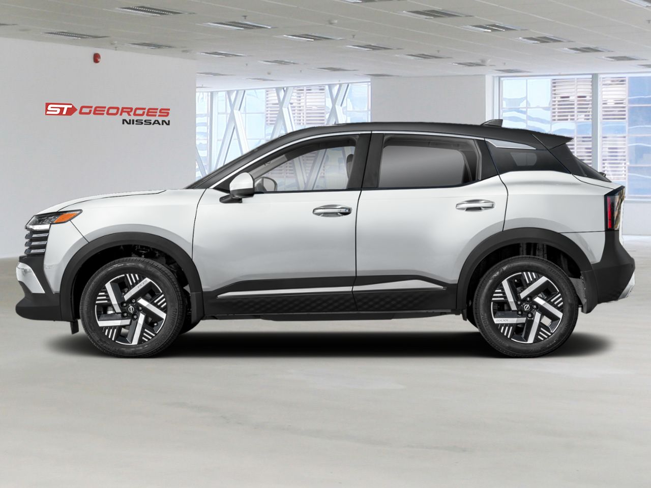 NISSAN Kicks 2026 Blanc d'Aspen triple couche/Noir intense Saint-Georges - photo #2