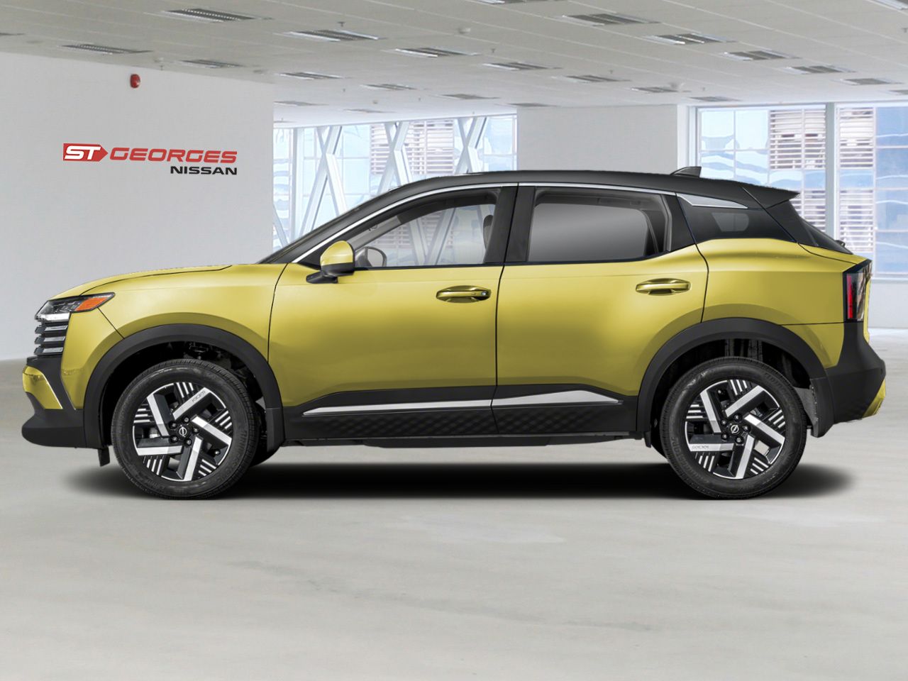 NISSAN Kicks 2026 Jaune yuzu m&eacute;tallis&eacute;/Noir intense Saint-Georges - photo #3