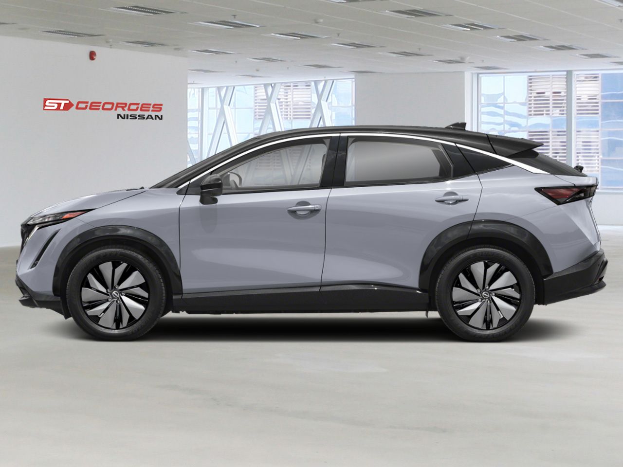 NISSAN ARIYA 2026 Gris rocher nacr&eacute;/Diamant noir nacr&eacute; Saint-Georges - photo #1